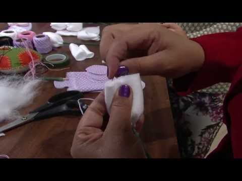 Passo a Passo - Guirlanda de Maternidade (programa Mulher.com) PARTE 02