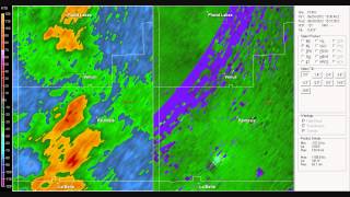 Doppler Radar - Venus Florida Tornado - June 24 2012