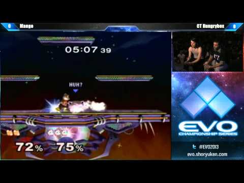 EVO 2013 SSBM Top 8 LF - Mango (Fox) vs Hungrybox (Jigglypuff)
