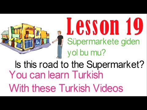 Learn Turkish Through Turkish Lesson 19 - Directions (Part 3)