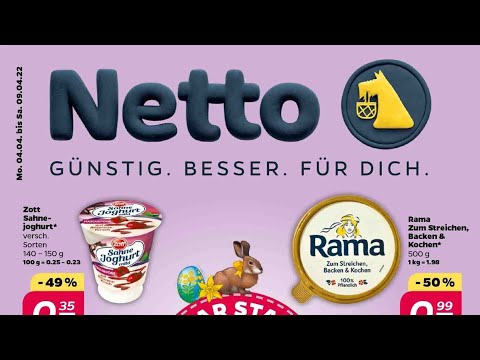 🛒 Netto Katalog Prospekt 4. bis 9. April 2022 - Neuigkeiten, Angebote Deutschland 🇩🇪