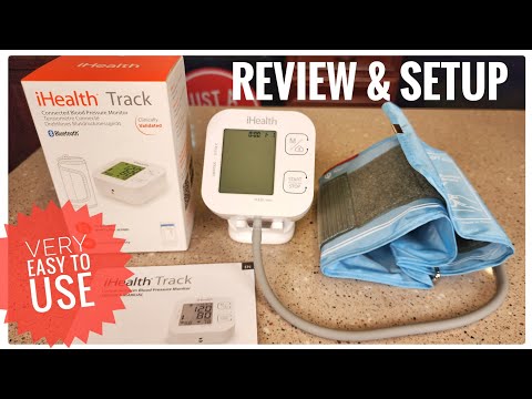 iHealth Track Smart Upper Arm Blood Pressure Monitor with Wide Range Cuff That fits Standard to Large Adult Arms, Bluetooth Compatible for iOS & Android Devices video review thumbnail