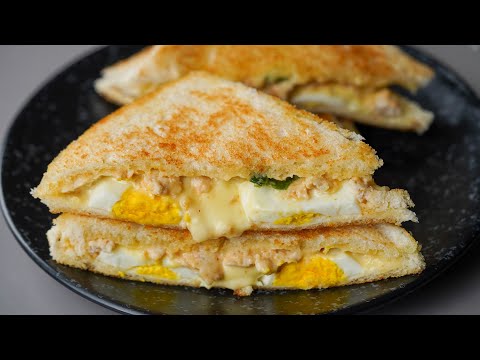 Creamy Chicken Egg Sandwich | Easy & Delicious Sandwich Recipe | Chicken Sandwich Snacks Recipe