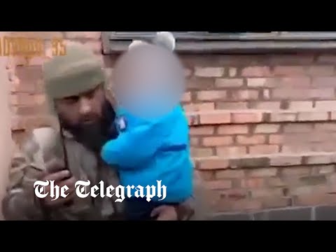 Footage from Chechen warlord shows his forces bombarding high-rise and 'rescuing' children