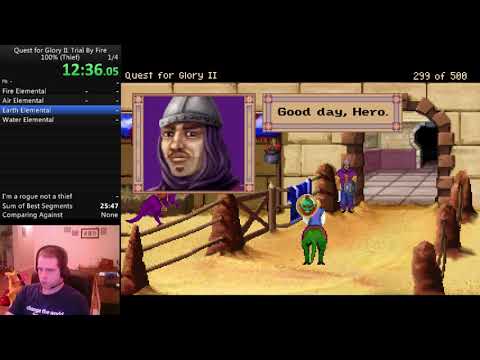 Quest for Glory 2: Trial by Fire (AGD Interactive Remake), Thief 100% in 23:33 by davidtki