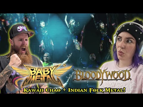BABYMETAL & BLOODYWOOD - Kon! Kon! | Couple Reaction to This Wild Collab!