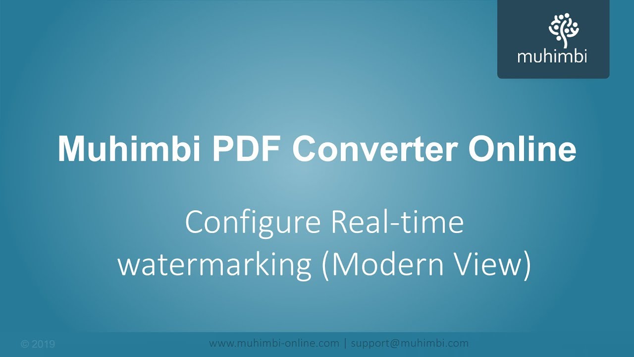 Configure Real time watermarking in 'Modern View' Lists and Libraries