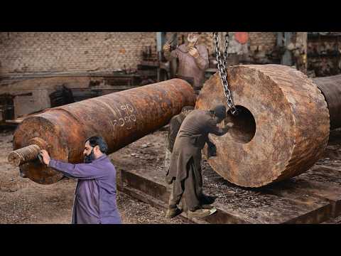 Extreme Machining! Making a Massive Shaft and Gear for a Giant Machine