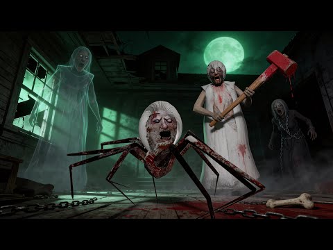 Granny Live 🔴 Spider & Ghost Inside the House | Scary Horror Gameplay