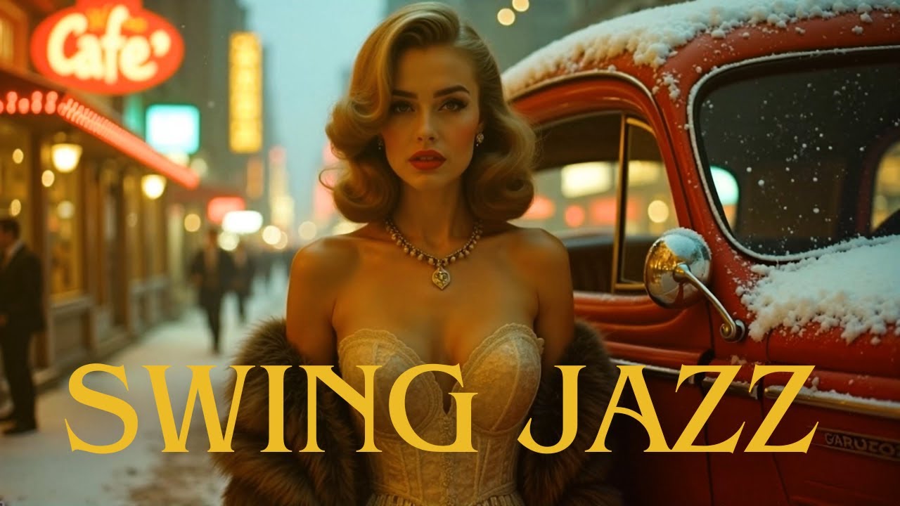 Vintage Christmas Swing Jazz - 1940s Holiday Classics for a Cozy Winter Night