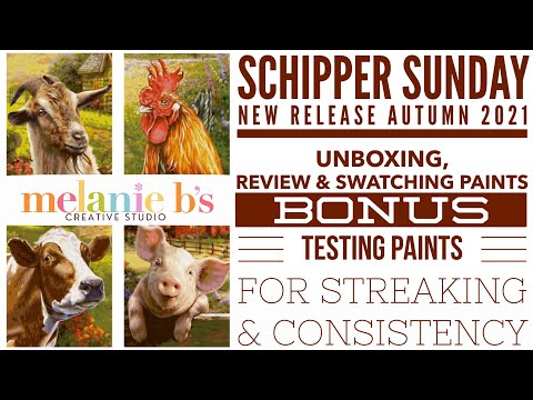 Schipper Sunday “On A Farm” PBN Paint by Number Kit New Release 2021 | Testing Paint Consistency