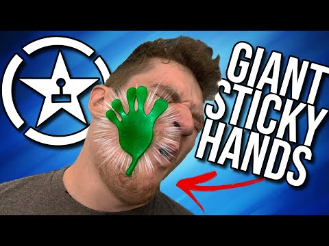 Slapping My Coworkers With Giant Sticky Hands - Between the Games