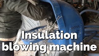 How to use an insulation blowing machine -  Cellulose Insulation Blower how to use it