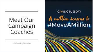 Meet Our GivingTuesday Campaign Coaches! 