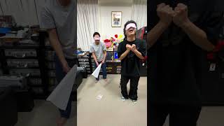 スカイピースじんと右左どっち目隠しハリセンゲーム！！
