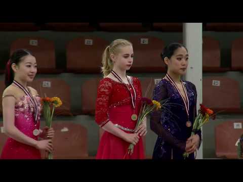Ladies Awards Ceremony  - Riga - - ISU - JGP 2017