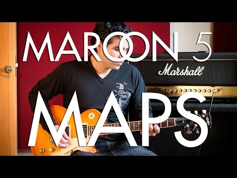 Maroon 5 - maps | electric guitar cover (instrumental & backing track)