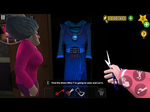 Scary Teacher 3d - Ruin Miss T Favourite Dress Cut Gameplay