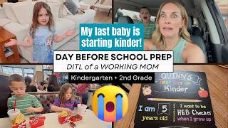 I'M UNWELL | Back to school EVE w/my kindergartener & 2nd grader | Working Mom DITL