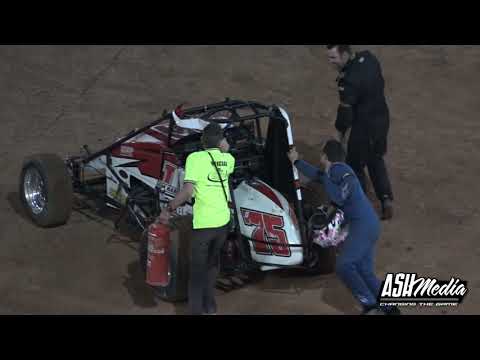 Wingless Sprints: Nathan Jones Rollover - Archerfield Speedway