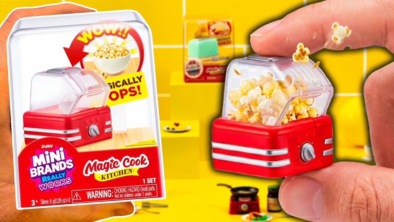 Unboxing Mini Brands Really Works Magic Cook — palomitas que saltan