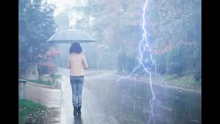 Rain Sound With Music | Sad Girl in the Rain | #youtubevideos #youtube #youtuber #trending #rain