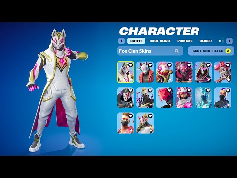 All Fox Clan Skins in Fortnite (2018 - 2025)