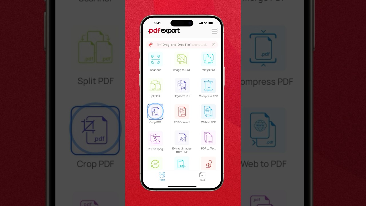 Crop PDF with PDF Export App