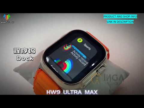 2023 Smart Watch HW9 Ultra Max 2.2 Inch Screen Bluetooth Call Heart Rate Blood Pressure Apple Watch