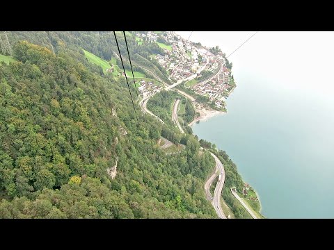 Luftseilbahn Flüelen - Oberaxen Bergfahrt 2020 - cable car Switzerland