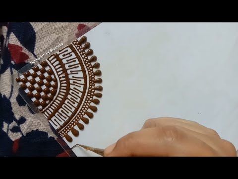 How to different types of henna||Henna borderline tutorials class @hennaartbyshamima