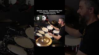 BRUTAL Drum Fill of “Execration Text” - Tony Laureano - Nile - In Their Darkened Shrines