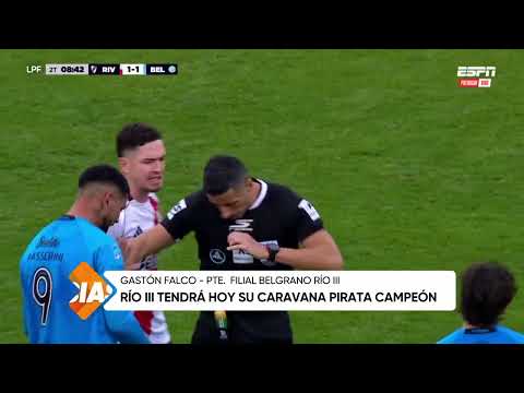 Rio III tendrá hoy su caravana Pirata Campeón, Gastón Falco