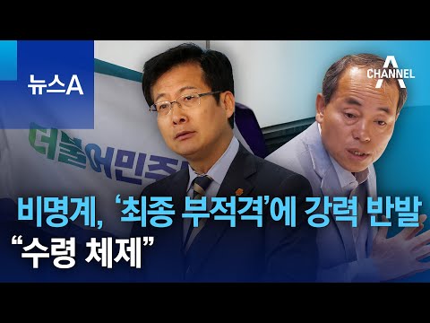 비명계, ‘최종 부적격’에 강력 반발…“수령 체제”