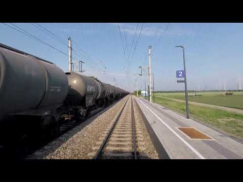 Führerstandsmitfahrt / Cab Ride Neusiedl am See - Wien Hauptbahnhof 4124 [Österreich, Austria]