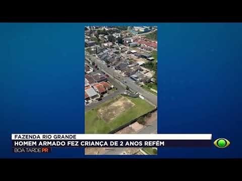 Homem faz filho refém em Fazenda Rio Grande | Ele foi preso pela PM