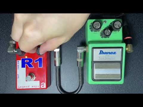 AMT R1 preamp pedal with Ibanez TS9, Jackson JUGG MM HT6.