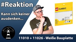 Ich reagiere auf LEGO®'s Werbetexte - Machen die das mit Absicht? - 11010 + 11026 Weiße Bauplatte