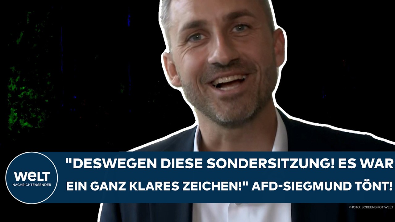 SACHSEN-ANHALT: "Deswegen diese Sondersitzung! Es war ein ganz klares Zeichen!" AfD-Siegmund tönt!