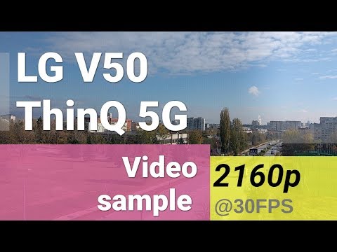 LG V50 ThinQ 5G 2160p@30fps video sample