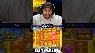 New Game Raging waterfalls soaks us with this big win #slots #gaming #a40