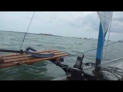 Another jib test from 08-31-2012 - Bow reinforcement rails under aka attachment