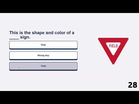 Driving Practice Test Nr.1 - 2025