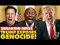 SHOCK Trump FORCES South African President To Watch White Genocide Video In Oval Office Then