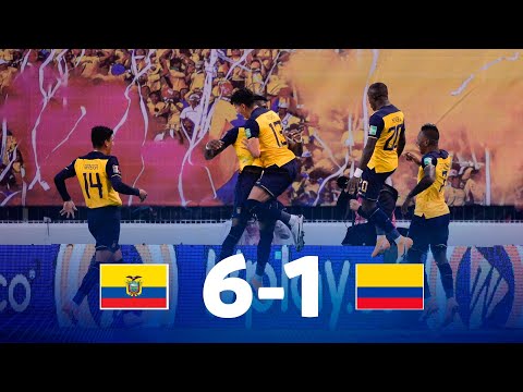 Gols e lances de Equador x Colômbia
