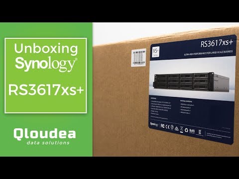 Unboxing Synology RS3617xs+ Servidor rack para almacenamiento de VMware