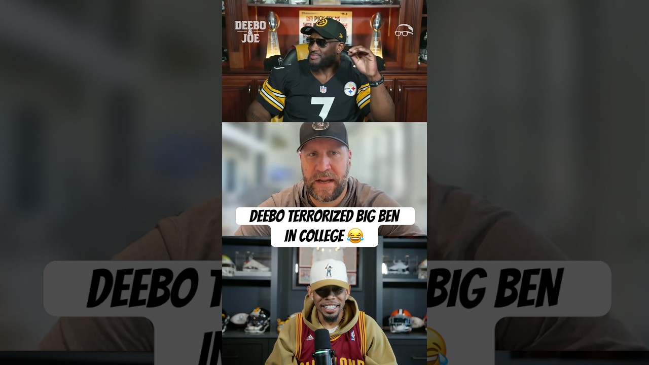 Deebo couldn’t resist making Big Ben remember how many times he sacked him in college #DeeboAndJoe