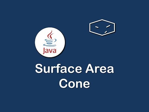surface area cone in java