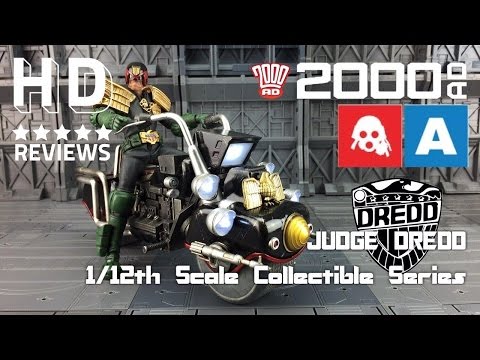 ThreeA 3A 1/12th Scale Collectible Series Judge Dredd and Lawmaster 2000AD