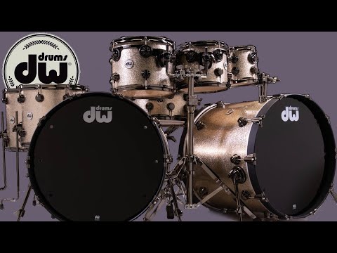 DW Collector's 8pc SSC Maple Kit - Nickel Sparkle Glass (Carousel Video)
